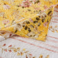 3 Piece Full Queen Quilt Set with Floral Print, Yellow By Casagear Home