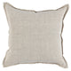 Throw Pillow with Hand Applique Design and Knife Edge Finish Gray By Casagear Home BM245712