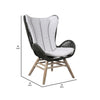 Reid Lounge Chair | Rope Wingback | Indoor Outdoor | Gray BM245723