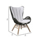 Reid Lounge Chair | Rope Wingback | Indoor Outdoor | Gray BM245723