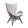 Reid Lounge Chair | Rope Wingback | Indoor Outdoor | Brown BM245724