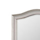 Curved Top Wooden Frame Mirror with Molded Details Silver BM245826