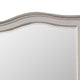 Curved Top Wooden Frame Mirror with Molded Details Silver BM245826