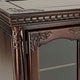 Mira TV Stand | 4 Glass Doors | Turnip Feet | Brown