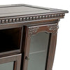 Mira TV Stand | 4 Glass Doors | Turnip Feet | Brown