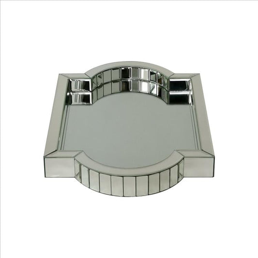 Liora Tray | Rectangular | Beveled Mirror Frame | Clear