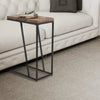 Accent Table with Chevron Pattern Top, Brown By Casagear Home