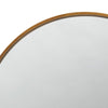 Mirror with Round Metal Frame and Ring Holder Brass By Casagear Home BM245919