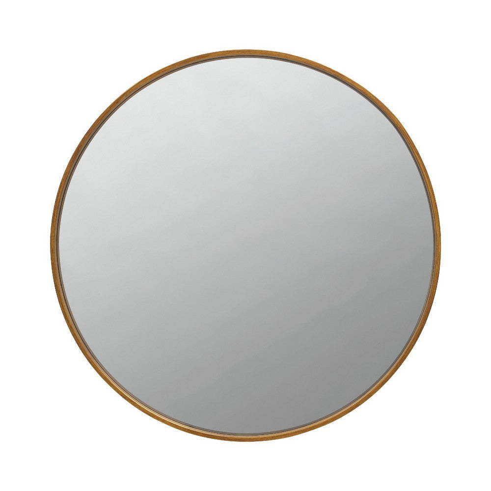 Liora Mirror | Round Metal Frame | Ring Holder | Brass