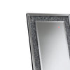 Cheval Mirror with Rhinestone Inlay and LED Silver By Casagear Home BM245921