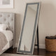 Liora Cheval Mirror | Rhinestone Inlay | LED Light | Silver