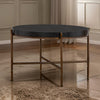 Sylvie Coffee Table | Round | Brushed Oak | Metal Frame