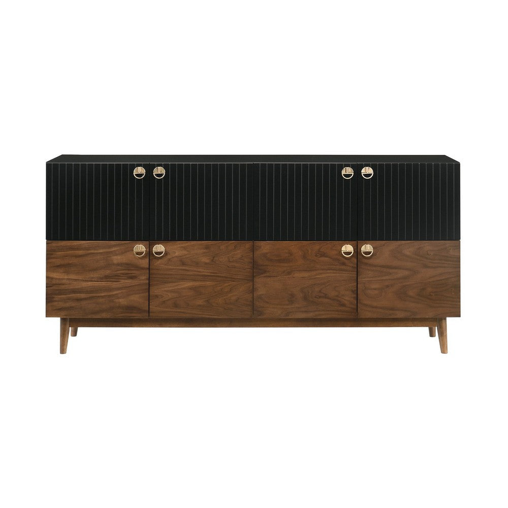 Amigo Buffet | Black Veneer | Walnut Wood