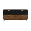 Amigo Black Veneer and Walnut Wood Buffet By Casagear Home