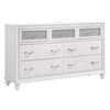 Liora Dresser | 7 Drawer | Glitter Acrylic Front | White