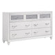 Liora Dresser | 7 Drawer | Glitter Acrylic Front | White