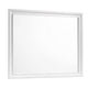 Mira Wall Mirror | Rectangular Molded Frame | White