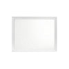 Wall Mirror with Rectangular Molded Wooden Frame White By Casagear Home BM246085