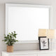 Mira Wall Mirror | Rectangular Molded Frame | White