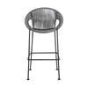 Rina Barstool | 30’’ | Rope Woven Seat | Gray BM246128