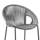 Rina Barstool | 30’’ | Rope Woven Seat | Gray BM246128
