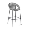 Rina Barstool | 30" | Rope Woven Seat | Gray