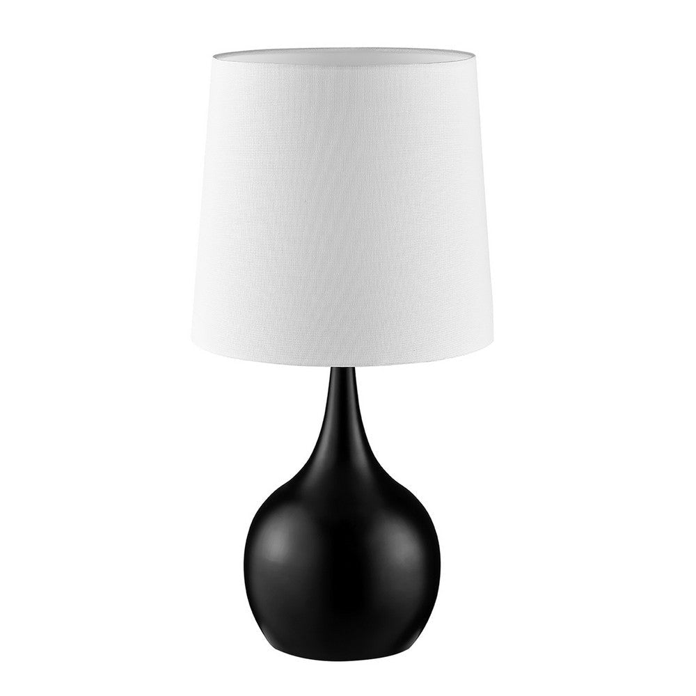 Liora Table Lamp | Metal Base | Touch Sensor | White | Black