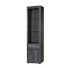 Mira Curio Cabinet | 2 Glass Shelves | Storage | Gray