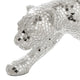Liora Panther Statue | Glass Mosaic | Standing | Silver