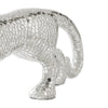 Liora Panther Statue | Glass Mosaic | Standing | Silver