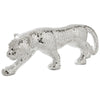 Liora Panther Statue | Glass Mosaic | Standing | Silver