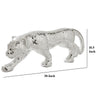 Liora Panther Statue | Glass Mosaic | Standing | Silver