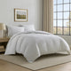 Veria 3 Piece Queen Comforter Set | Pinstripe Pattern | White | Black