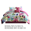 7 Piece Queen Comforter Set with Floral Print Multicolor By Casagear Home BM247016