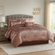 Veria 7 Piece Queen Comforter Set | Shimmering Appeal | Pink