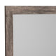 Bedroom Mirror with Replicated Grain Details Rustic Gray By Casagear Home BM248077