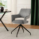 Reid Accent Chair | Velvet Upholstered | Black | Gray