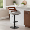 Reid Barstool | Swivel | Walnut | Gray