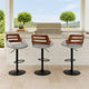 Reid Barstool | Swivel | Walnut | Gray
