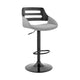 Reid Barstool | Swivel | Black | Gray