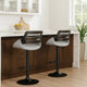 Reid Barstool | Swivel | Black | Gray