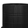 Planter with Textured Ribbed Pattern Set of 2 Black By Casagear Home BM249363