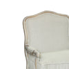 Accent Chair with Pillow Seat and Scrolled Frame Off White BM249415
