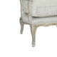 Accent Chair with Pillow Seat and Scrolled Frame Off White BM249415