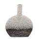 Liora Vase | Bellied Shape | Textured Details | Gray