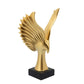 Resin Eagle Design Table Decor with Block Base, Gold By Casagear Home