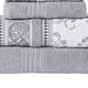 Veria 6 Piece Towel Set | Paisley | Floral Motif | Gray BM250058