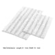 Veria 2 Piece Bath Mat with Textured Loops Details The Urban Port White By Casagear Home BM250068