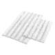 Veria 2 Piece Bath Mat | Textured Loops | White