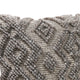 Veria Decorative Pillow Cover with Geometric Texture The Urban Port Gray By Casagear Home BM250077